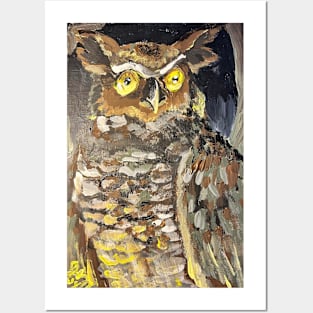 Great Horned Owl Posters and Art